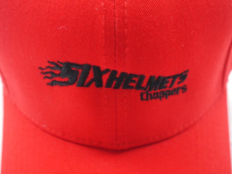 画像3: SIXHELMETS CHOPPERS COTTON CAP RED×BLACK