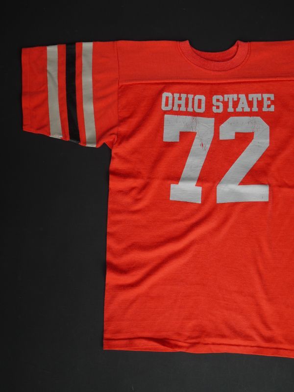 画像1: OHIO STATE NUMBERING VTG T-SHIRT RED L