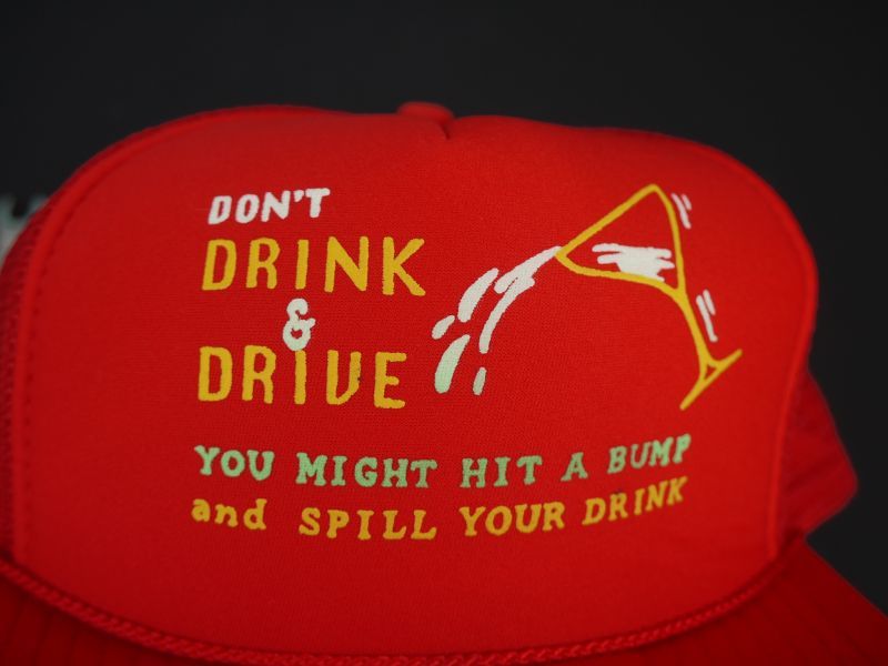 画像3: 80s CONTEMPORARY ADVERTISEMENT FUNNY TRUCKER SNAP BACK CAP RED (1)