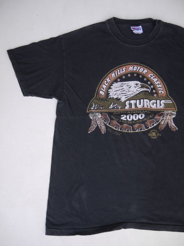 画像1: STURGIS BLACK HILLS MOTOR CLASSIC VTG T-SHIRT BLACK L