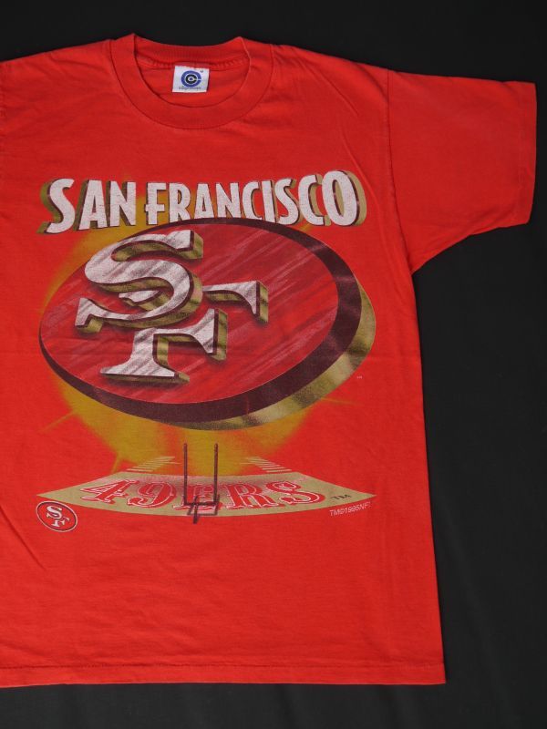 画像1: 1995 49ERS SAN FRANCISCO OFFICIAL VTG T-SHIRT RED M