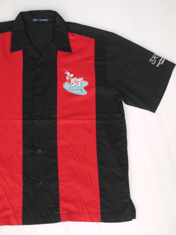 画像1: THE JOE-Z CELEBRITY BOWLING CLASSIC BOWLING SHIRT BLACK×RED L