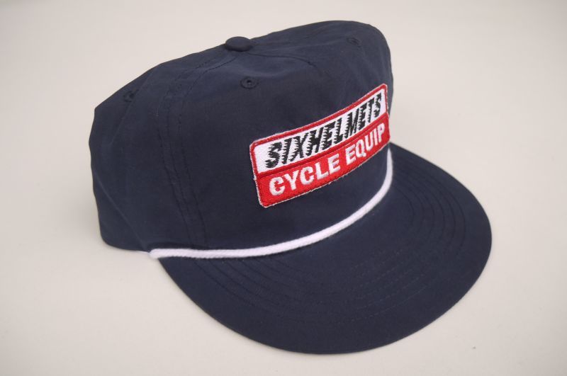 SIXHELMETS CYCLE EQUIP NYLON CAP NAVY - sixhelmets quality clothes