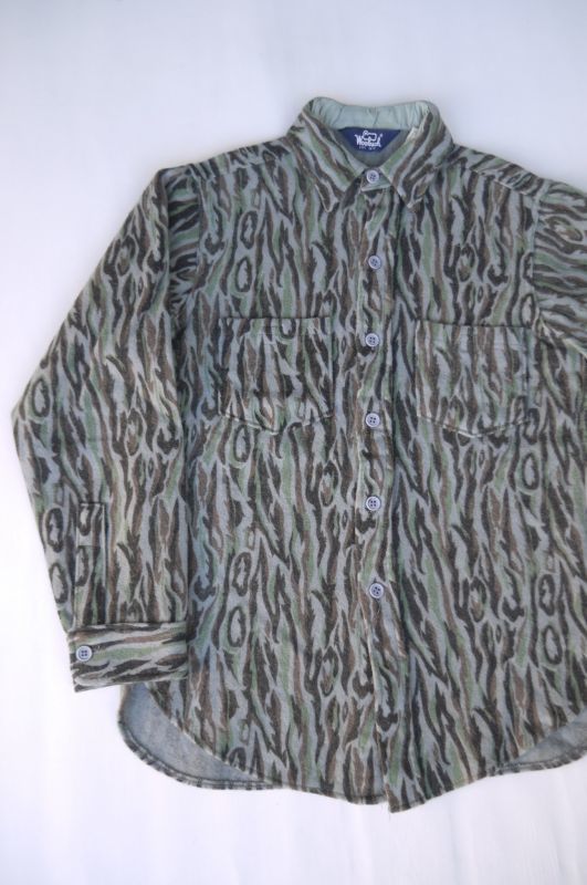 画像2: 80s WOOLRICH CAMO WOOL SHIRT S