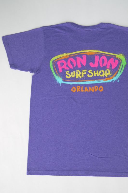 画像1: RONJON SURF SHOP VTG T-SHIRT MARBLED PURPLE S