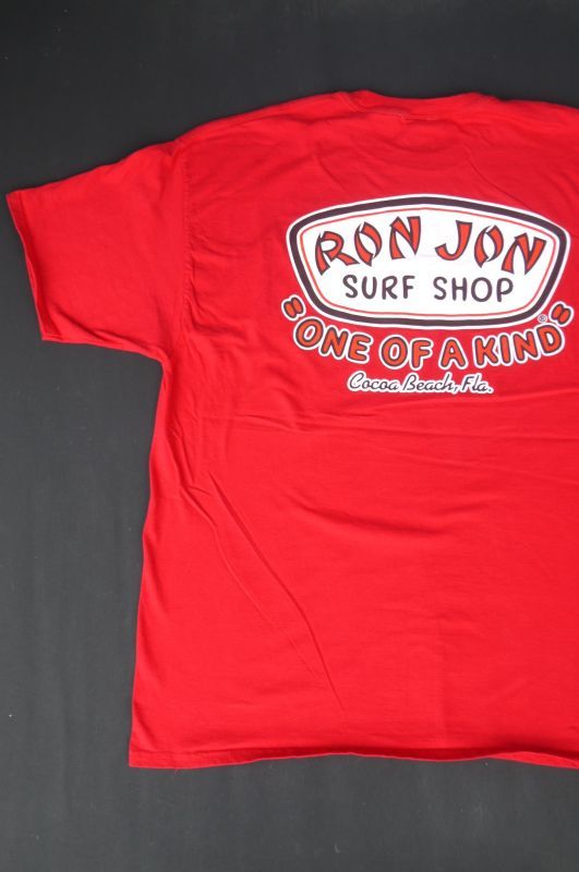 画像1: RONJON SURF SHOP VTG POCKET T-SHIRT RED XXL