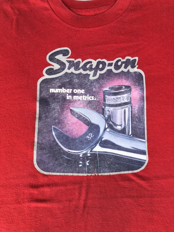 画像3: SNAP-ON NUMBER ONE IN METRICS VTG T-SHIRT RED L