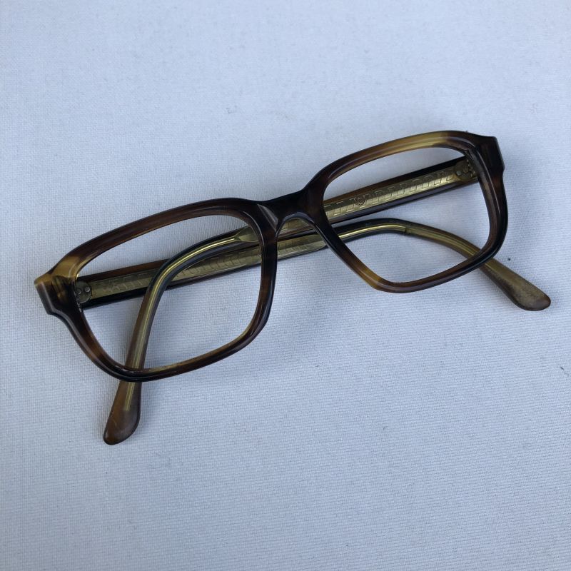 画像1: 50s AMERICAN OPTICAL VTG EYEWEAR AMBER 46