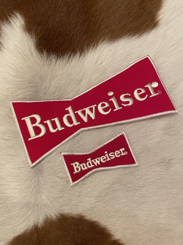 画像1: NOS 80s BUDWEISER VTG BIG PATCH