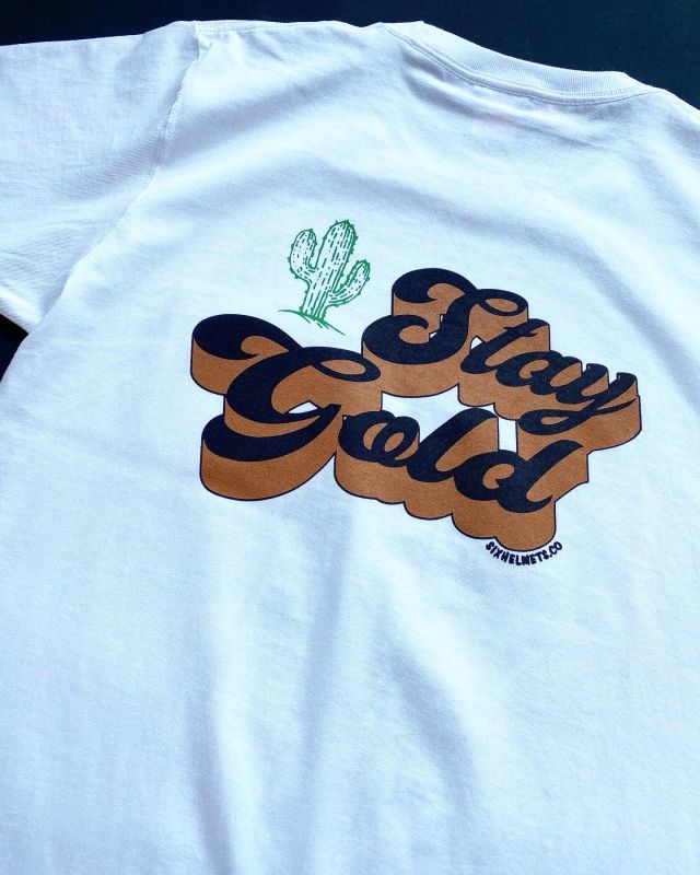 画像1: SIXHELMETS"STAY GOLD"POCKET T-SHIRT WHITE