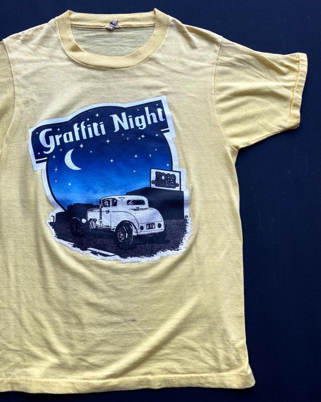 画像1: 80s HOT ROD GRAFFITI NIGHT VTG T-SHIRT S