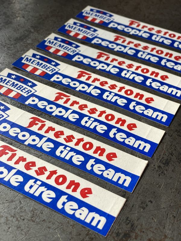 画像2: FIRESTONE MEMBER PEOPLE TIRE TEAM VTG DECAL