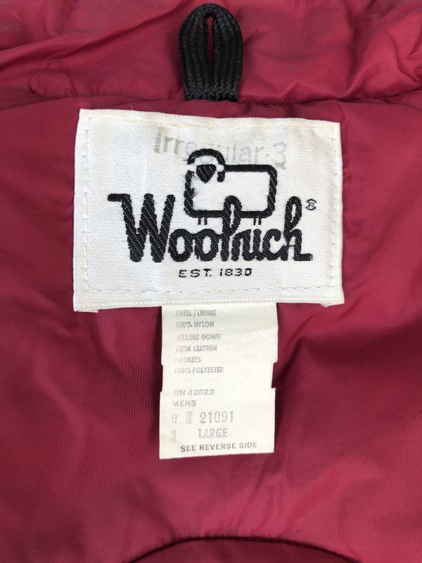 画像5: 70s WOOLRICH VTG DOWN VEST SUEDE×RED-PURPLE L