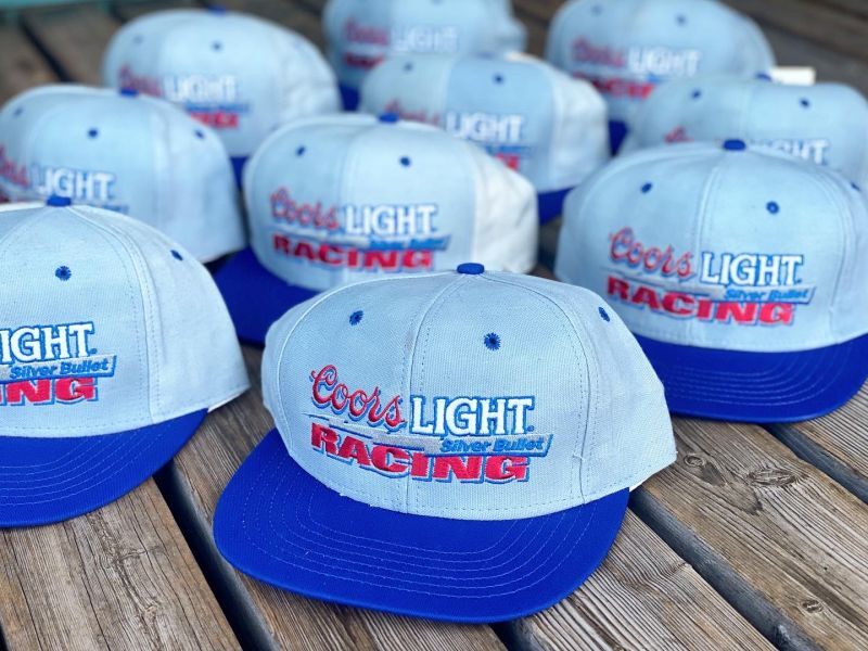 画像2: NOS 90s COORS LIGHT SILVER BULLET RACING SNAPBACK CAP