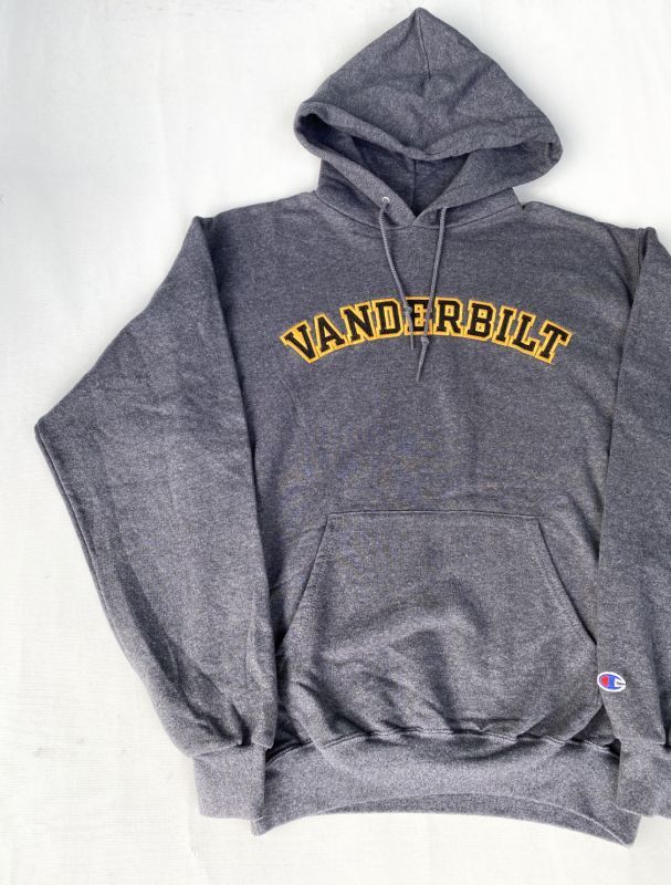 画像2: CHAMPION VANDERBILT OLD HOODIE SWEATSHIRT HEATHER GRAY M