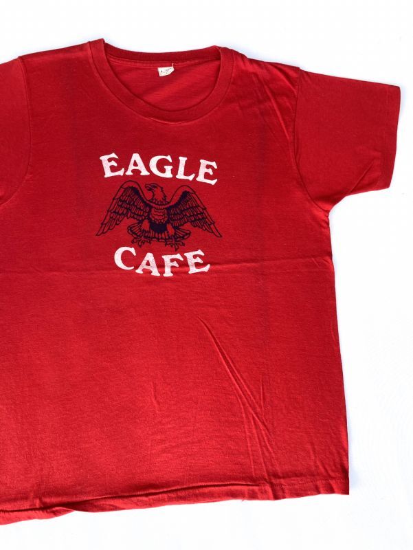 画像1: EAGLE CAFE PIER 39 SAN FRANCISCO CALIFORNIA VTG T-SHIRT RED M