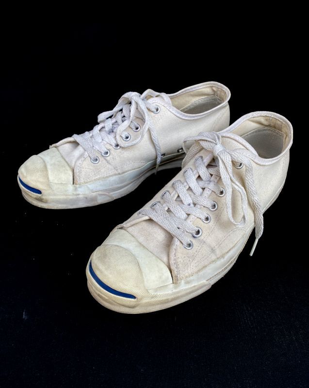 画像1: 90s CONVERSE JACK PURCELL MADE IN USA WHITE 9 1/2