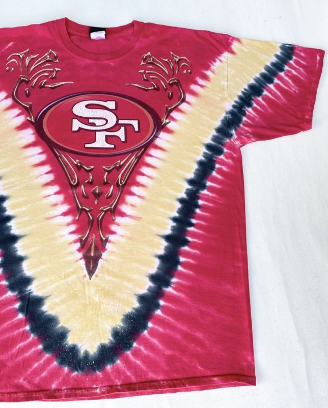 画像1: NFL SAN FRANCISCO 49ERS OFFICIAL TIE DYE T-SHIRT XXL