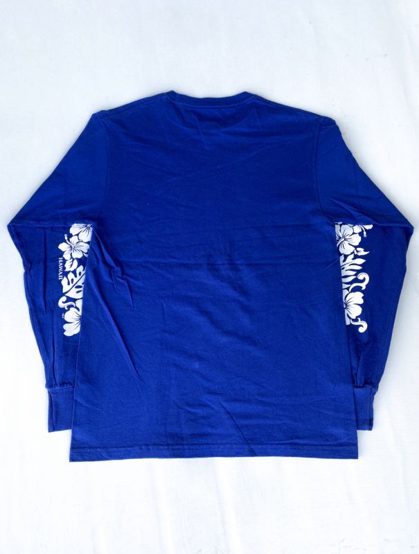 画像3: HAWAIIAN LONG SLEEVE T-SHIRT BLUE M