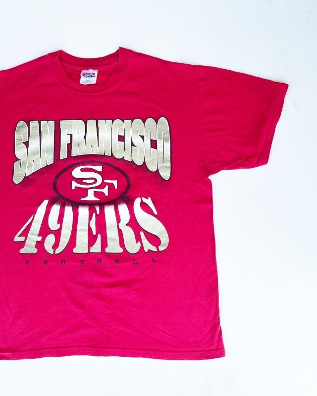 画像1: 90’s SAN FRANCISCO 49ERS VTG T-SHIRT RED L