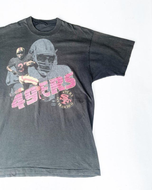 画像1: SAN FRANCISCO 49ERS VTG T-SHIRT BLACK 