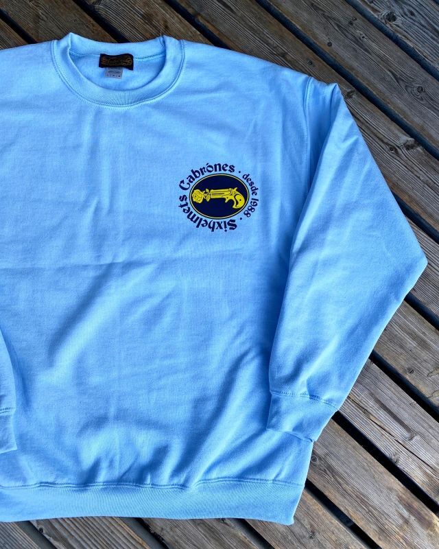 画像2: SIXHELMETS CABRONES SWEATSHIRT LIGHT BLUE