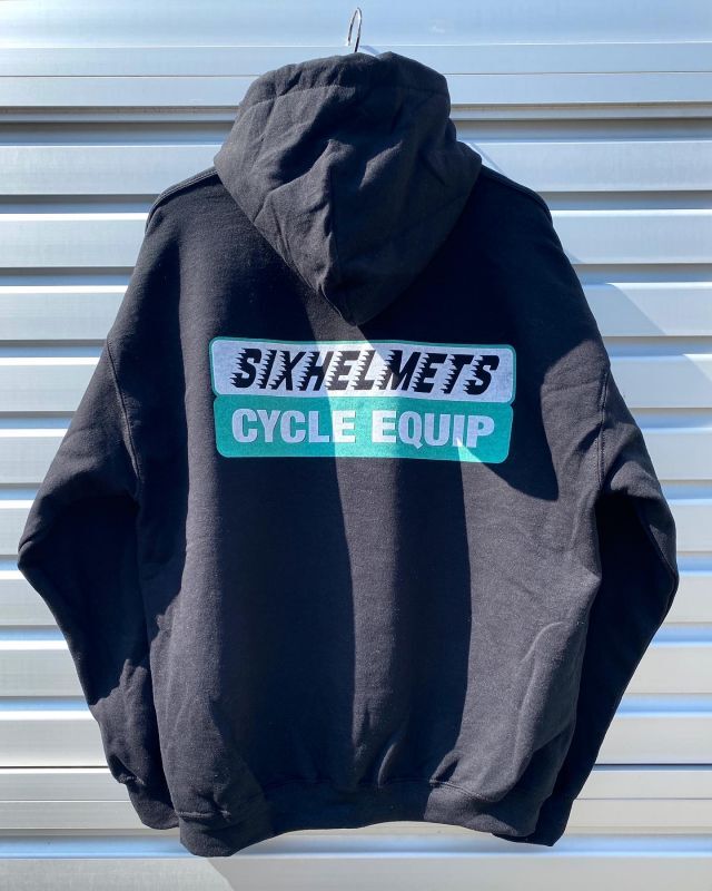 画像1: SIXHELMETS CYCLE EQUIP HOODIE BLACK