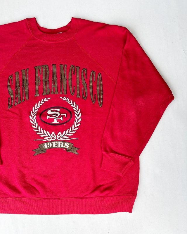 画像1: NFL SAN FRANCISCO 49ERS VTG SWEATSHIRT RED M