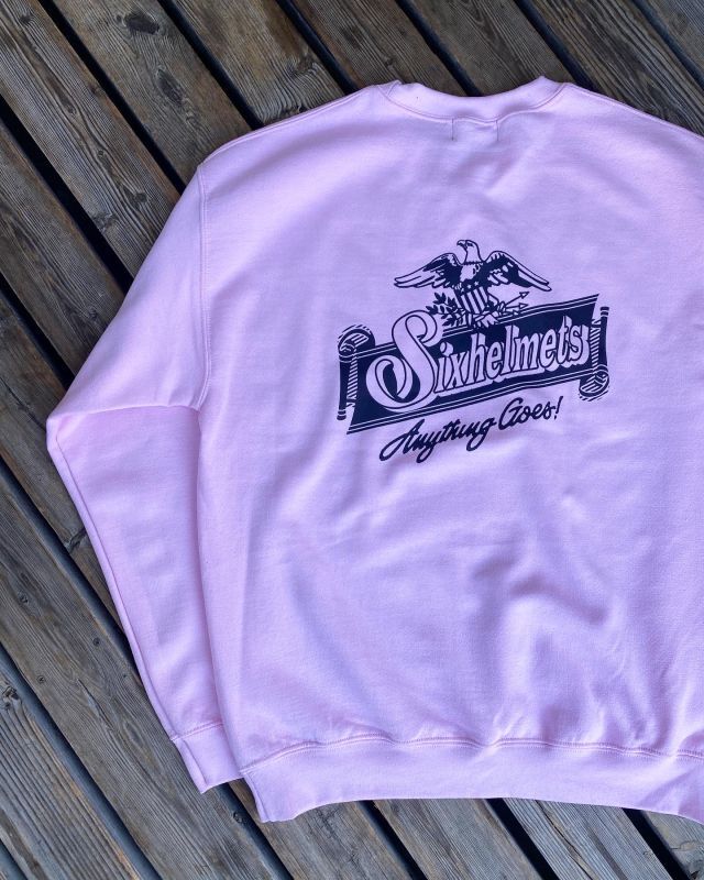 画像2: SIXHELMETS “ANYTHING GOES” SWEATSHIRT LIGHT PINK