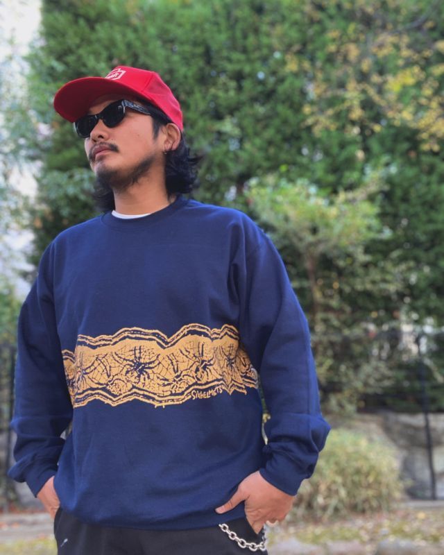 画像1: SIXHELMETS TARANTULA SWEATSHIRT NAVY