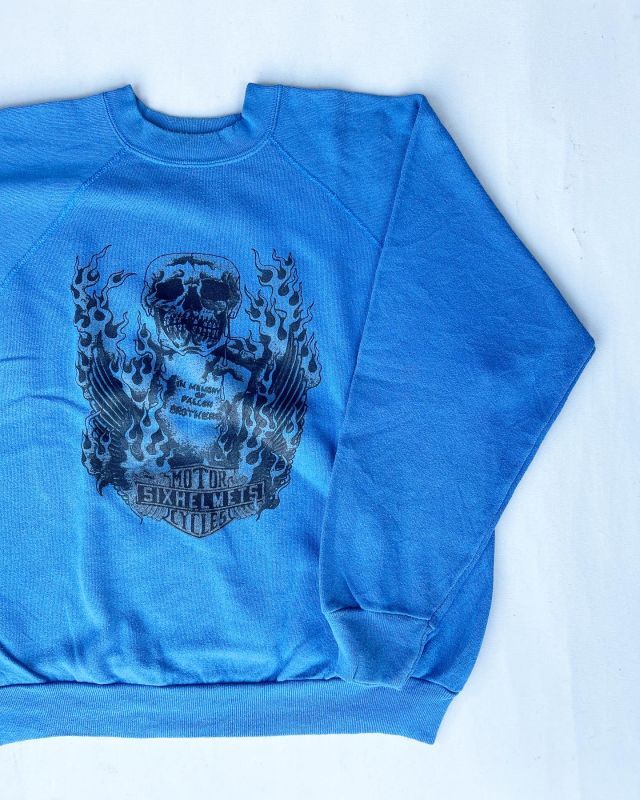 画像1: SIXHELMETS MC " IN MEMORY OF FALLEN BROTHERS" SWEATSHIRT LIGHR BLUE