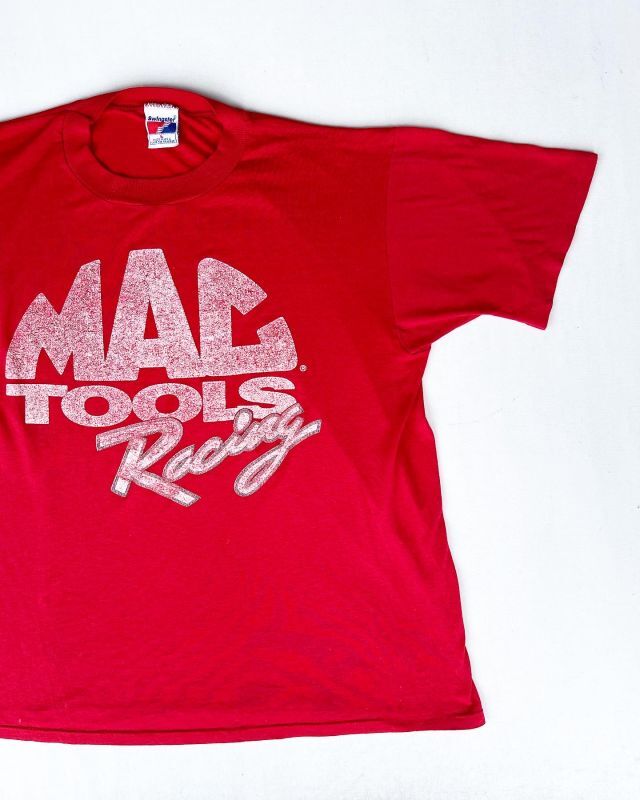 画像1: MAC TOOLS RACING VTG T-SHIRT RED L