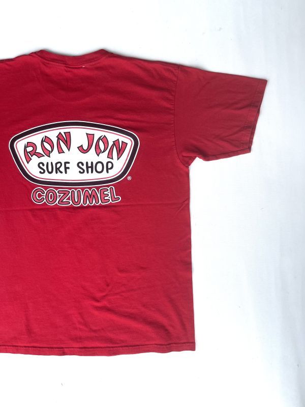 画像1: RONJON SURF SHOP VTG POCKET T-SHIRT RED L