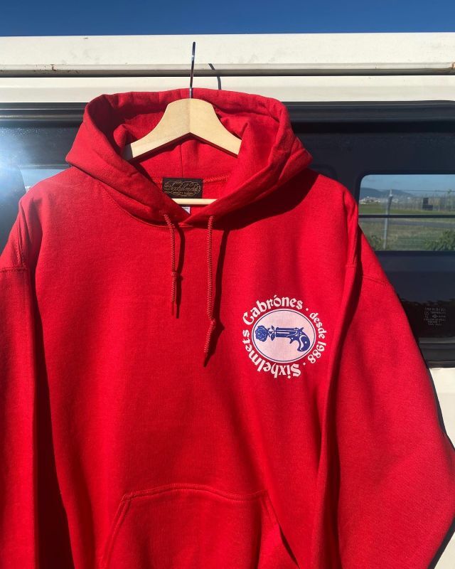 画像3: SIXHELMETS CABRONES  HOODIE RED