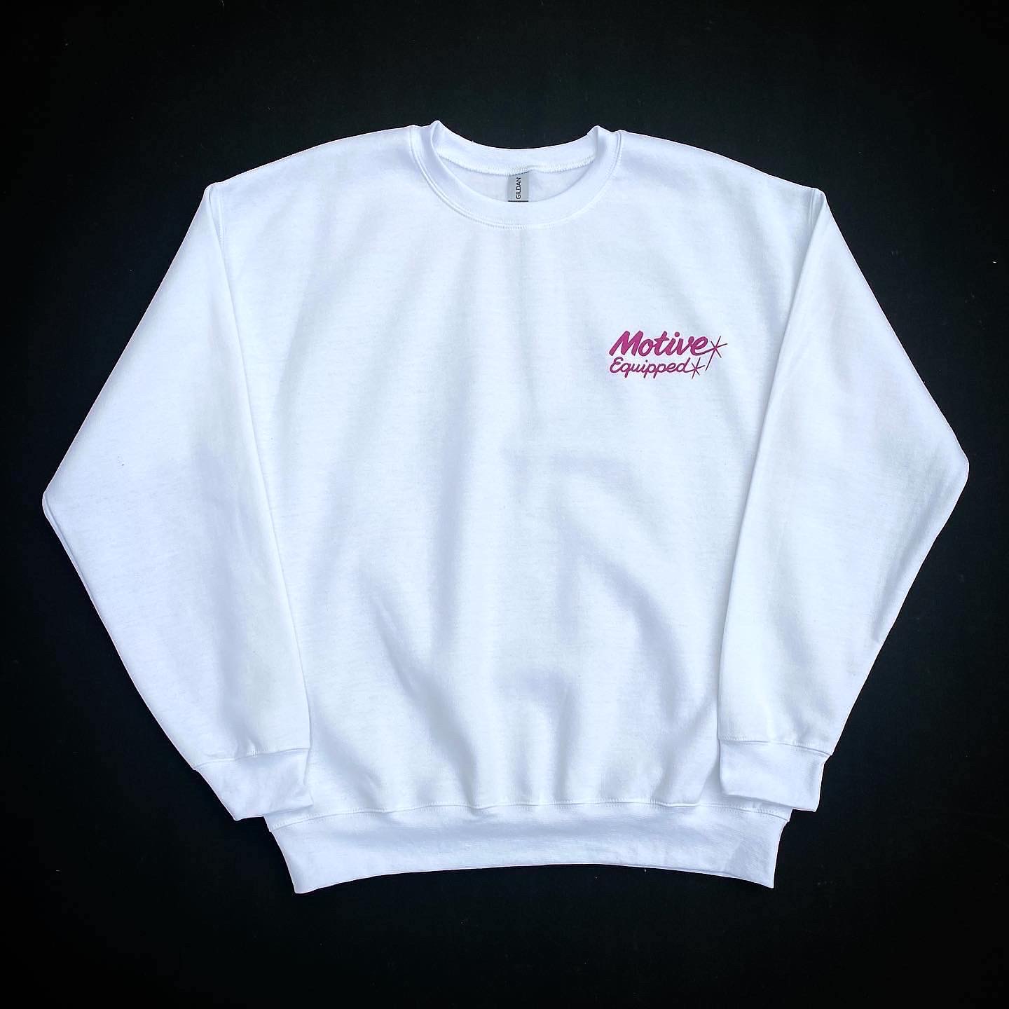 画像2: MOTIVE EQUIPPED CAP SWEATSHIRT WHITE×DARK PINK