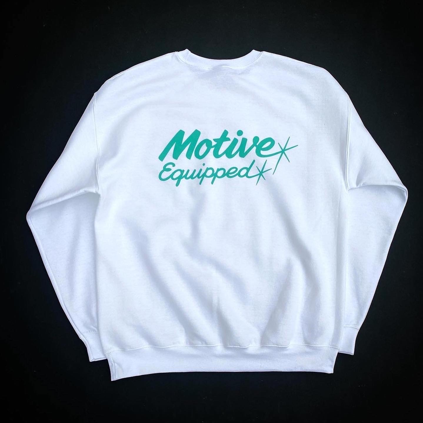 画像1: MOTIVE EQUIPPED CAP SWEATSHIRT WHITE×MINT