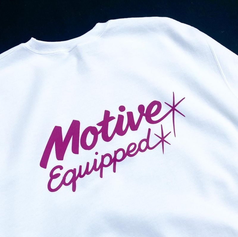 画像3: MOTIVE EQUIPPED CAP SWEATSHIRT WHITE×DARK PINK