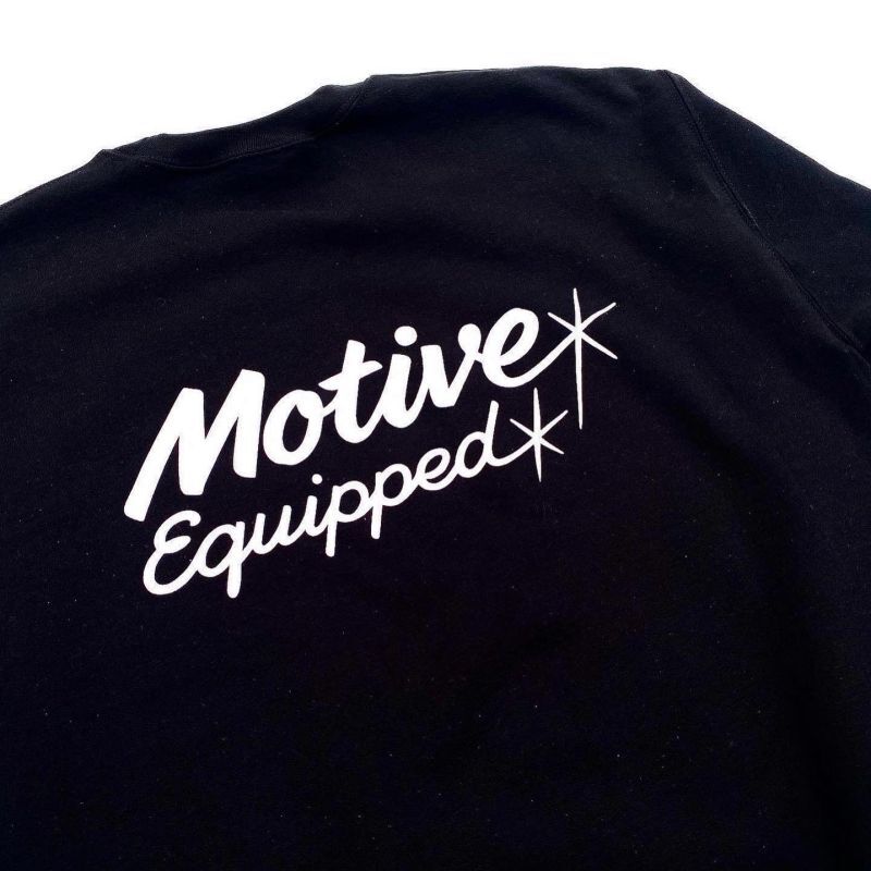 画像3: MOTIVE EQUIPPED CAP SWEATSHIRT BLACK×WHITE