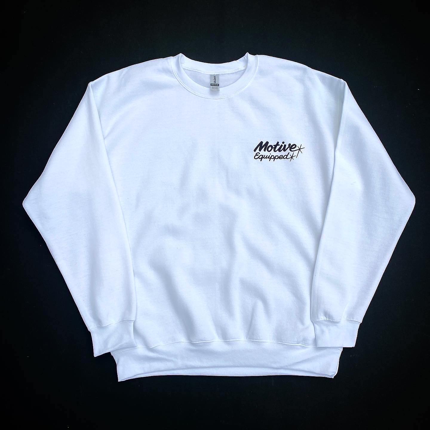 画像2: MOTIVE EQUIPPED CAP SWEATSHIRT WHITE×BLACK