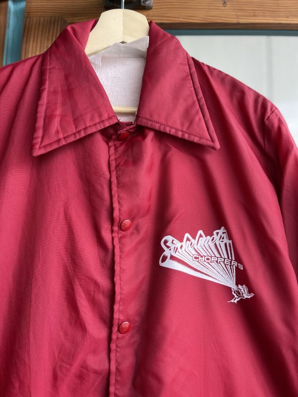 画像3: SIXHELMETS CHOPPERS DRAWN BY HOODOOMAN VTG COACH JACKET RED 