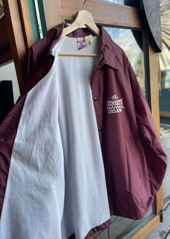 画像5: SIXHELMETS RACING CYCLE EQUIP VTG COACH JACKET WINE  RED XL