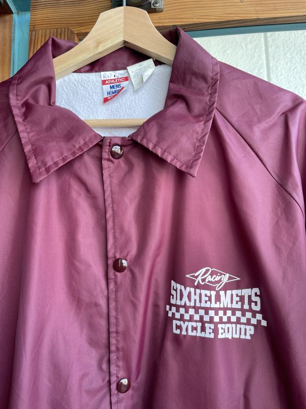 画像3: SIXHELMETS RACING CYCLE EQUIP VTG COACH JACKET WINE  RED XL