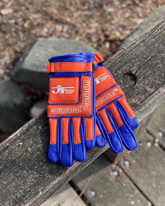 画像1: JT RACING USA MX RACING GLOVE BLUE×ORANGE