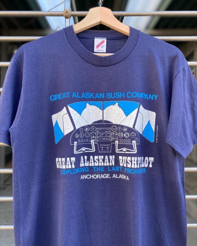 画像1: 90s GREAT ALASKAN BUSHPILOT VTG T-SHIRT L