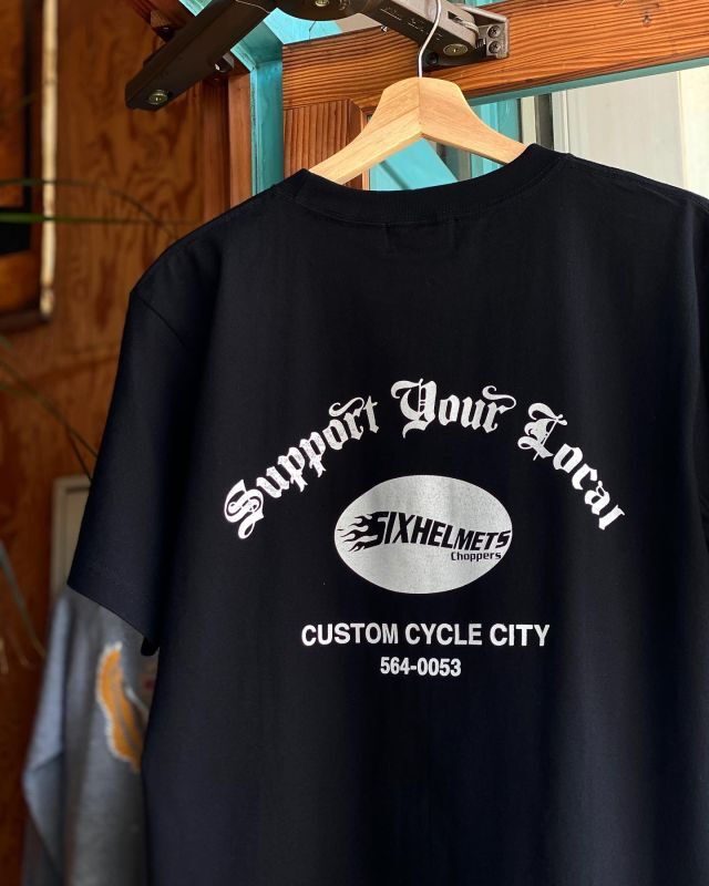 画像4: SIXHELMETS CHOPPERS “SUPPORT YOUR LOCAL” T-SHIRT BLACK