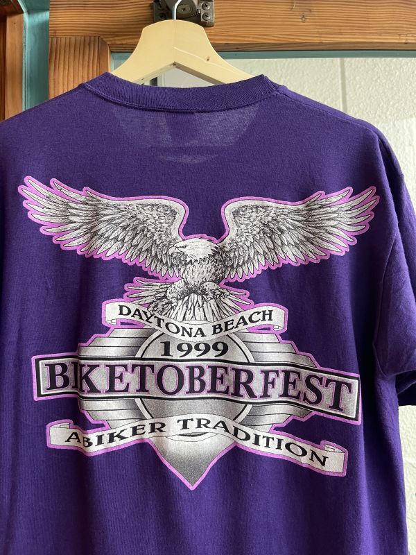 画像5: 1999 HARLEY DAVIDSON BIKETOBERFEST  VTG T-SHIRT PURPLE L