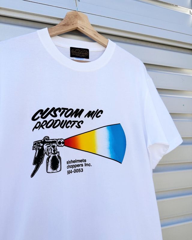 画像1: SIXHELMETS CUSTOM M/C PRODUCTS T-SHIRT WHITE