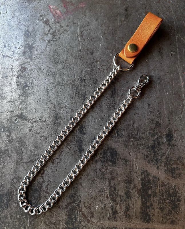 画像1: MOTIVE EQUIPPED WALLET CHAIN CHROME BROWN COMBI