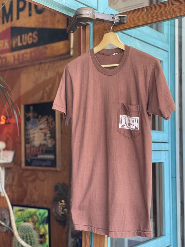 画像2: 90s BOOTHILL SALOON VTG POCKET T-SHIRT BROWN