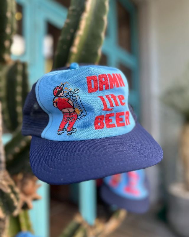 画像1: VINTAGE NOS 80s DAMN LITE BEER TRUCKER CAP